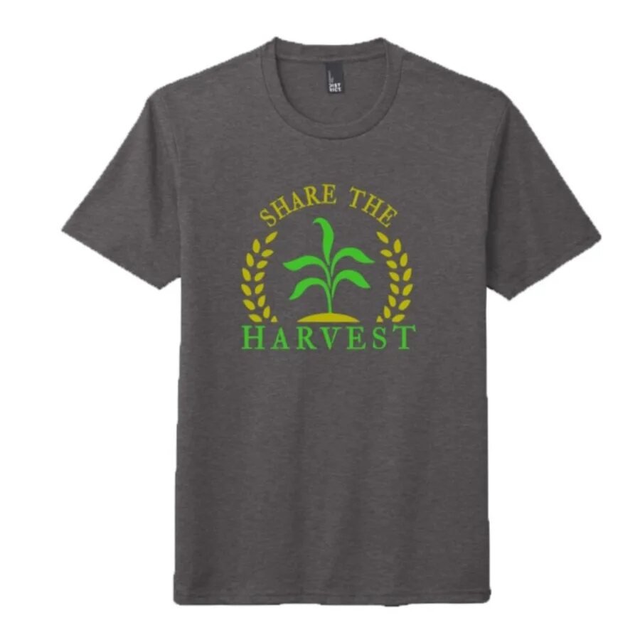 Share the Harvest T-Shirt, Charcoal Grey